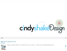 Tablet Screenshot of cindyshakedesign.com